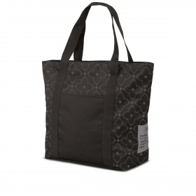 Badetasche mit Statement Schwarz