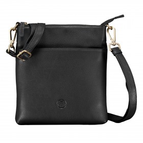 Umhängetasche mit Goldfittings Black