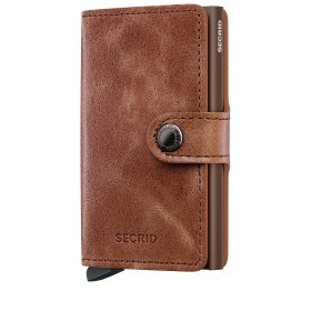 Geldbörse Miniwallet Vintage Cognac Brown