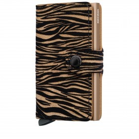 Geldbörse Miniwallet Zebra mit RFID-Schutz Beige