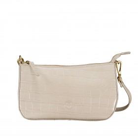 Umhängetasche Kroko Light Beige