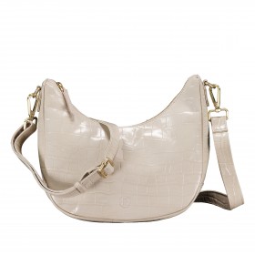 Beuteltasche Kroko Light Beige
