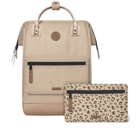 Rucksack Adventurer Large Lobito mit zwei auswechselbaren Vortaschen Beige