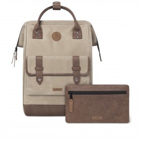 Rucksack Adventurer Large Rabat mit zwei auswechselbaren Vortaschen Hellbraun