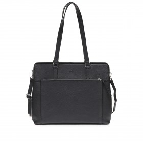 Shopper Bergamo Lucca mit Laptopfach 13 Zoll Black