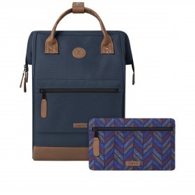 Rucksack Adventurer Large Chicago mit zwei auswechselbaren Vortaschen Navy