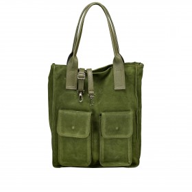 Shopper Velours Oliv