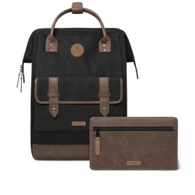 Rucksack Adventurer Large Trogir mit zwei auswechselbaren Vortaschen Schwarz