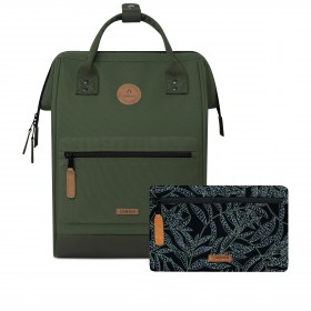 Rucksack Adventurer Medium Coromandel mit zwei auswechselbaren Vortaschen Dunkelgrün