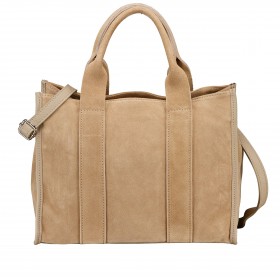 Handtasche Velours Sand
