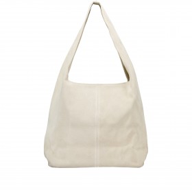 Beuteltasche Velours Ecru