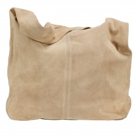 Beuteltasche Velours Sand