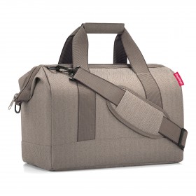 Reisetasche Allrounder M Herringbone Mokka