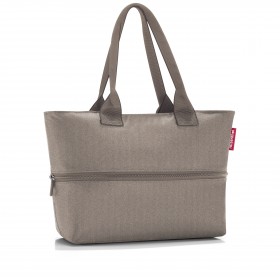 Shopper E1 erweiterbar Herringbone Mokka