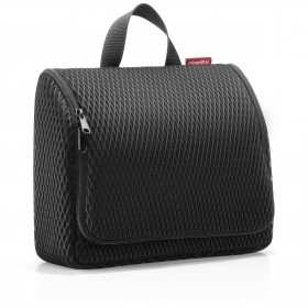 Kulturbeutel Toiletbag XL zum Aufhängen Mesh Black