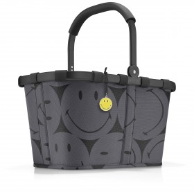 Einkaufskorb Carrybag Smiley Grey