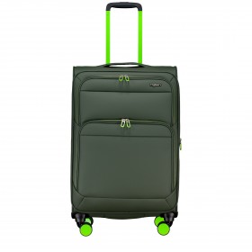 Koffer T27 erweiterbar Größe 68 cm Olive Neon Green