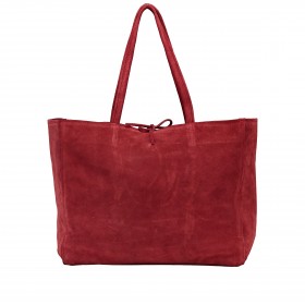 Shopper Velours Weinrot