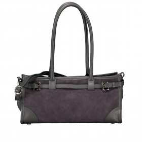 Shopper Velours Dunkelgrau