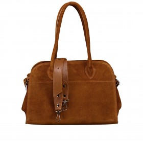 Tasche Velours Hellbraun