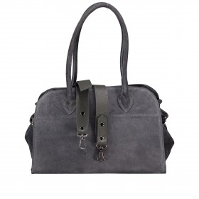 Tasche Velours Dunkelgrau