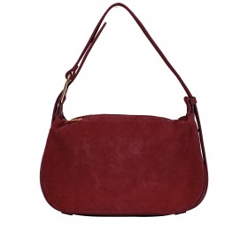 Umhängetasche Velours Weinrot