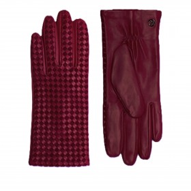 Handschuhe Mila für Damen Größe 8,5 Bordeaux