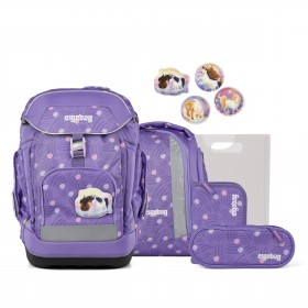 Schulranzen Pack Set 6-teilig Modell 2025 FLIEDER/PonyBäradies