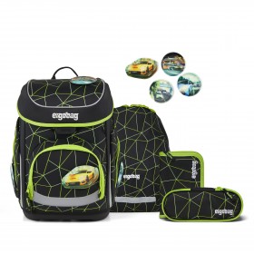 Schulranzen Cubo Color Flash Edition Set 5-teilig Modell 2026 CyBär Race
