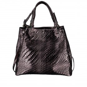 Handtasche Flechtprägung Anthra