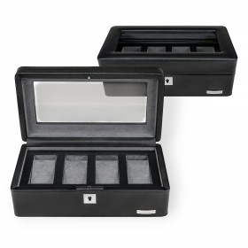 Uhrenkasten Tempora 804020 für vier Uhren Schwarz