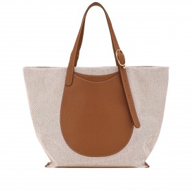 Shopper Le Foulonné Complice Toile Caramel