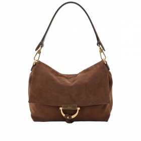 Umhängetasche Temi Shoulder Bag Medium Suede Wood