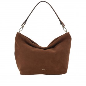 Beuteltasche Ebony Hobo Suede Wood
