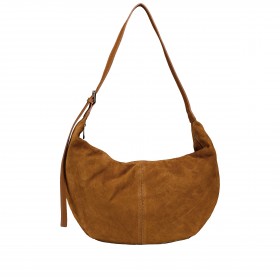 Beuteltasche Velours Hellbraun