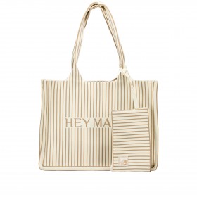 Shopper Casual Signature Bag mit herausnehmbarem Etui Crema Sand