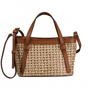 Handtasche Cosmo Handbag Mini Raffia Caramel Cognac