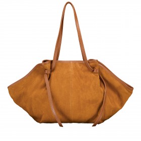 Shopper Velours Cognac