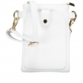 Umhängetasche / Handytasche mit Goldfittings Weiß