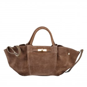 Handtasche Velours Taupe
