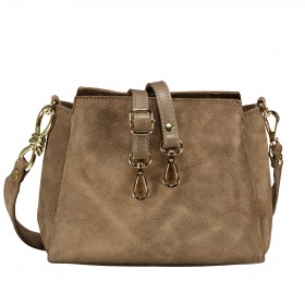 Umhängetasche Velours Taupe