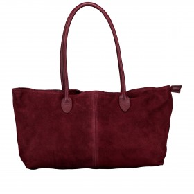 Shopper Velours variabel in der Form Weinrot