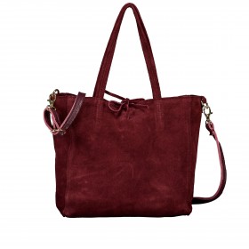 Handtasche Velours Bordeaux