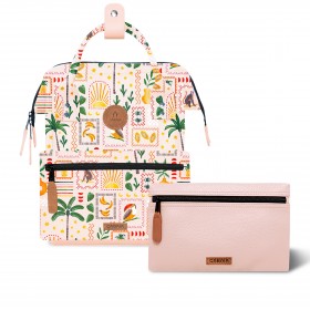 Rucksack Adventurer Small Kotor mit zwei auswechselbaren Vortaschen Beige