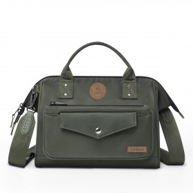 Umhängetasche Crossbody M Hobart mit austauschbarer Fronttasche Dunkelgrün