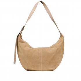 Beuteltasche Velours Beige