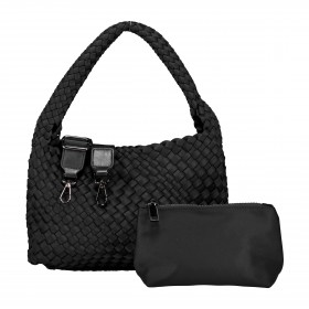 Umhängetasche Ines mit herausnehmbarem Etui Schwarz