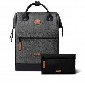 Rucksack Adventurer Large Luxembourg mit zwei auswechselbaren Vortaschen Anthra