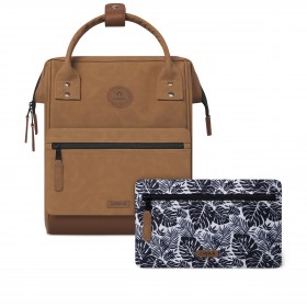 Rucksack Adventurer Small Moscow mit zwei auswechselbaren Vortaschen Camel