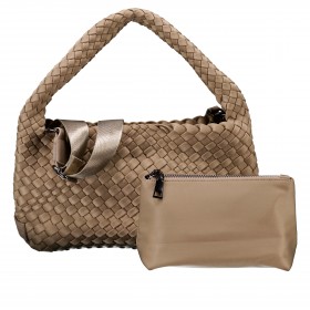 Umhängetasche Ines mit herausnehmbarem Etui Taupe